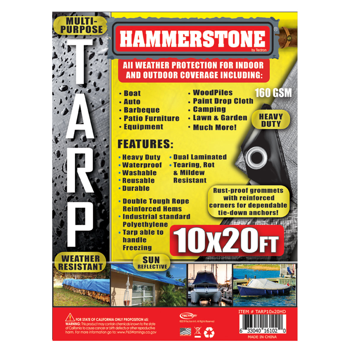 Silver heavy duty tarp 10x20 160 GSM polyethylene tarp