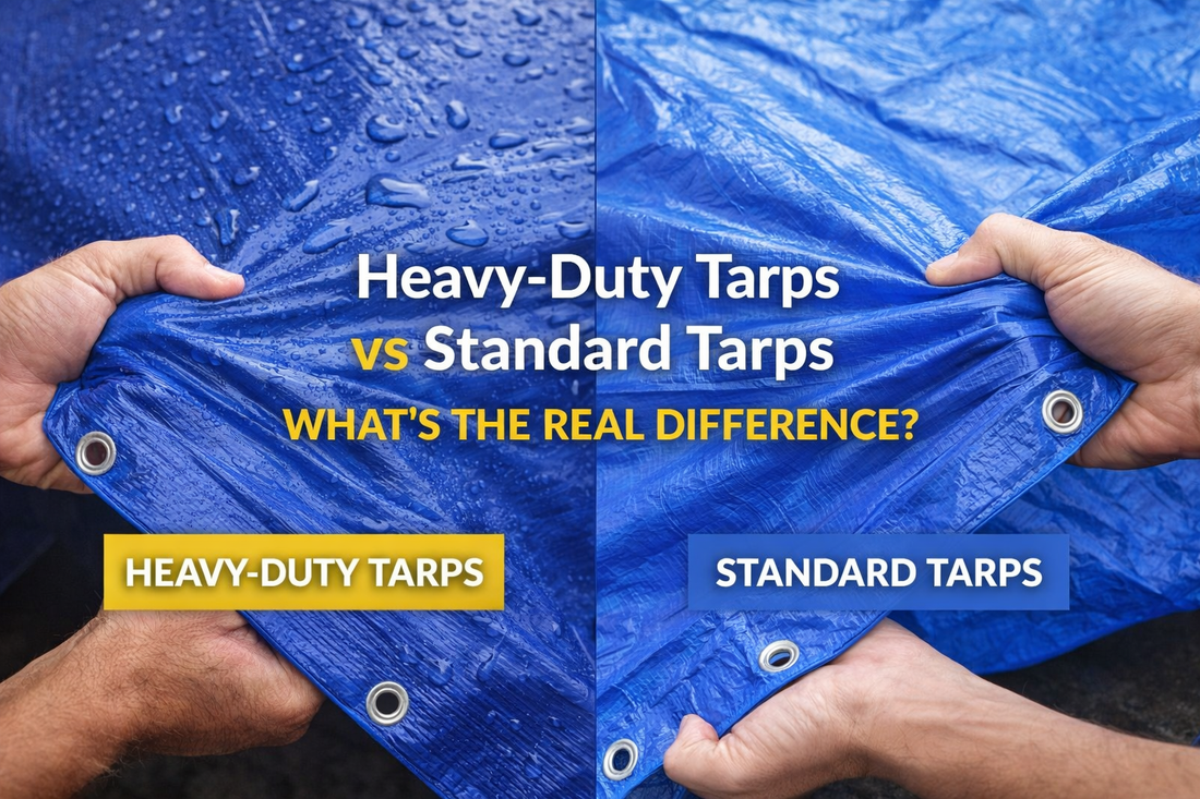 Heavy-Duty Tarps vs Standard Tarps: What’s the Real Difference?