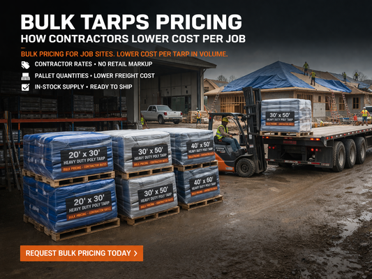 Bulk Tarps Pricing: How Contractors Lower Cost Per Job
