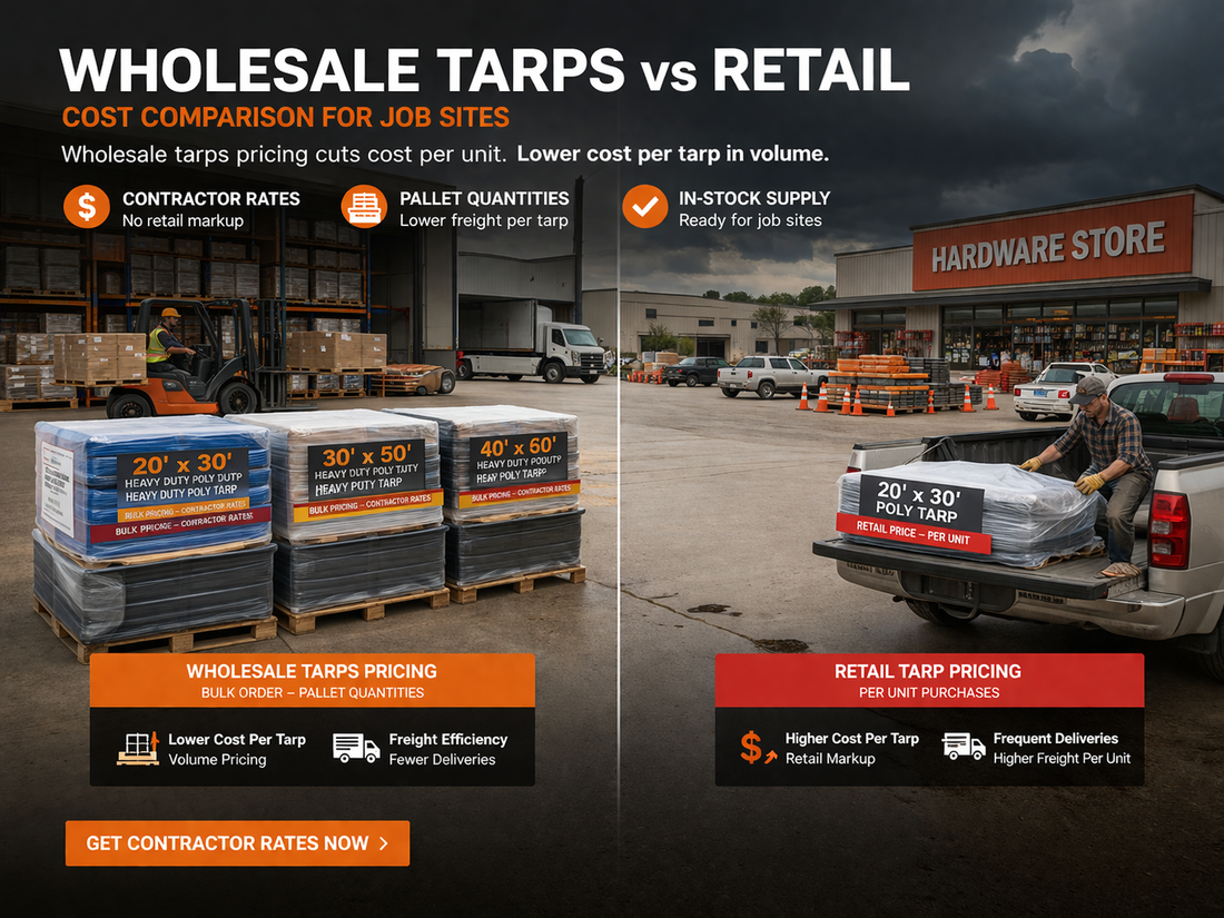Wholesale Tarps vs Retail: Cost Comparison for Job Sites