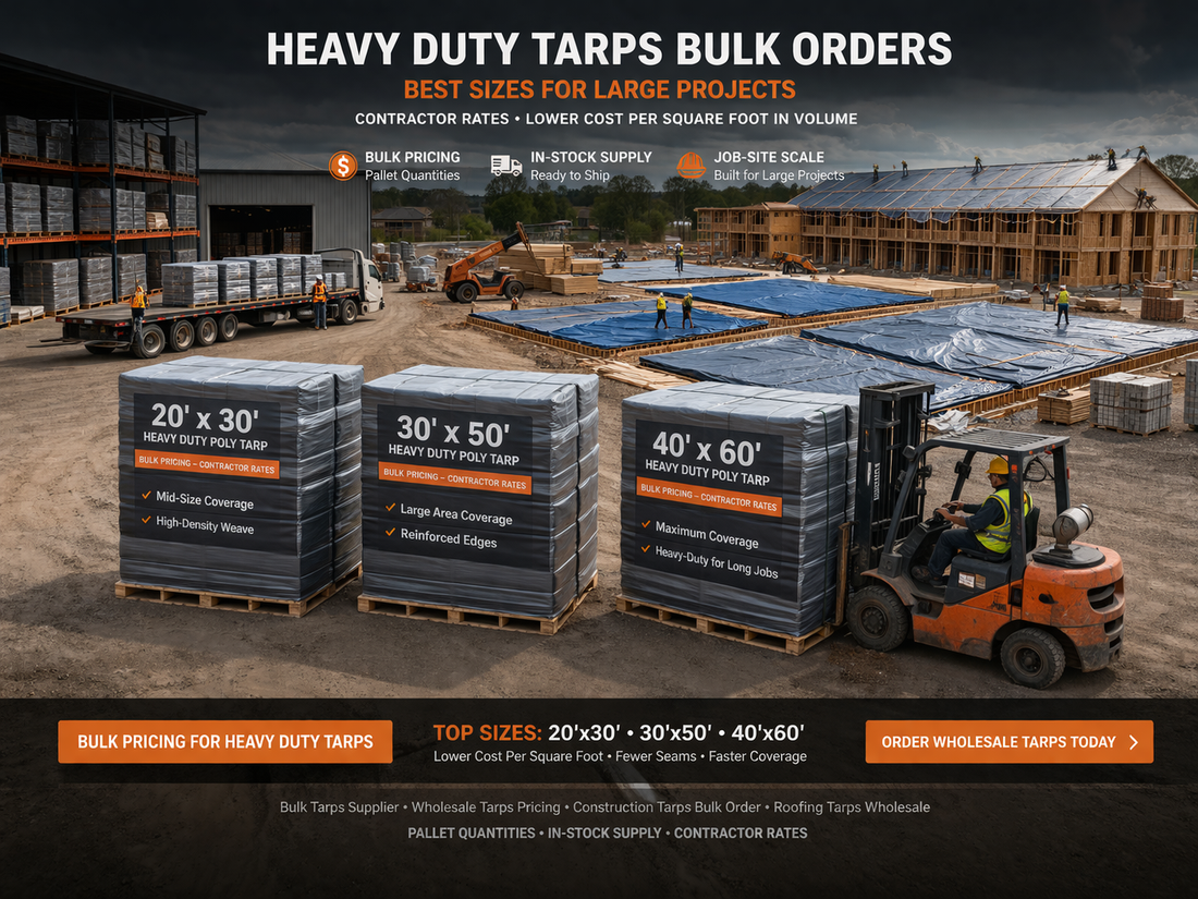 Heavy Duty Tarps Bulk Orders: Best Sizes for Large Projects