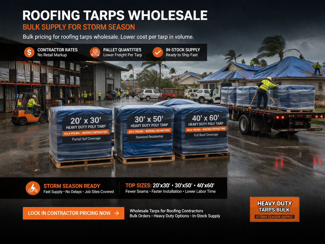 Roofing Tarps Wholesale: Bulk Supply for Storm Season