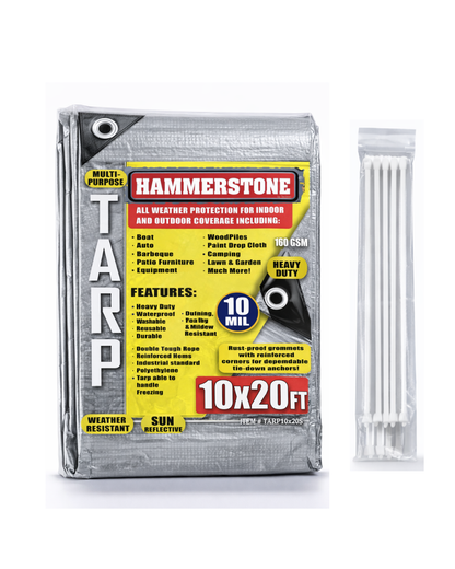 Silver heavy duty tarp 10x20 160 GSM polyethylene tarp
