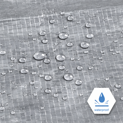 Silver Heavy Duty Tarp 10x20 Ft- 160 GSM