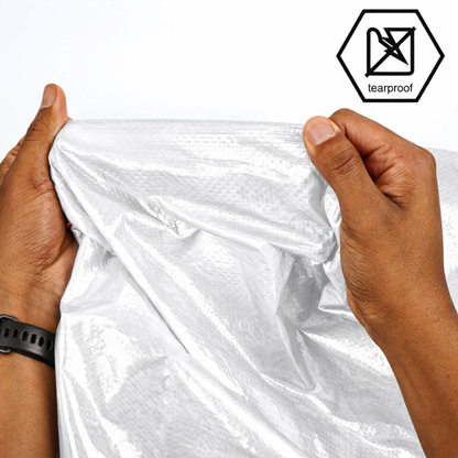 White Heavy Duty Tarp 9x12 Ft- 160 GSM