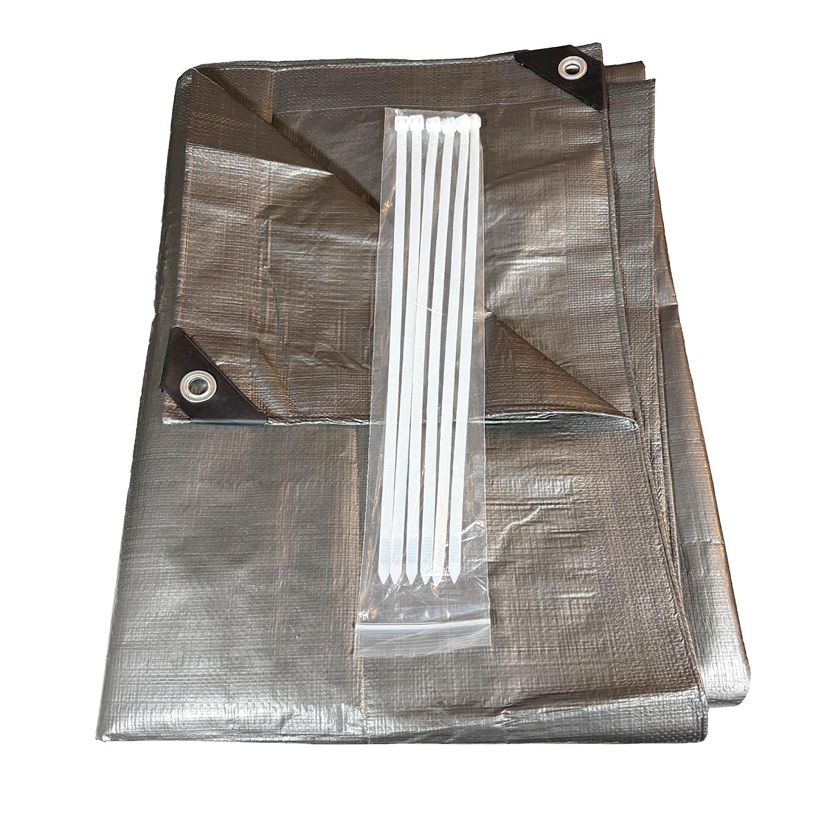 Silver heavy duty tarp 10x20 160 GSM polyethylene tarp
