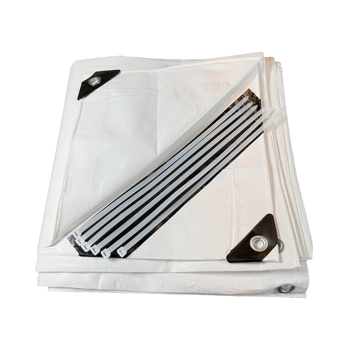 White heavy duty tarp 20x20 160 GSM polyethylene tarp
