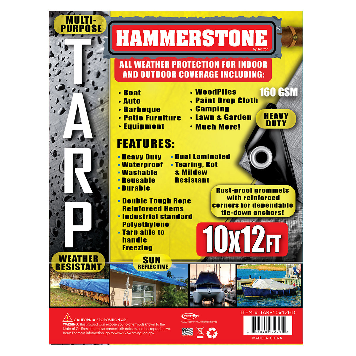 Silver heavy duty tarp 10x12 160 GSM polyethylene tarp
