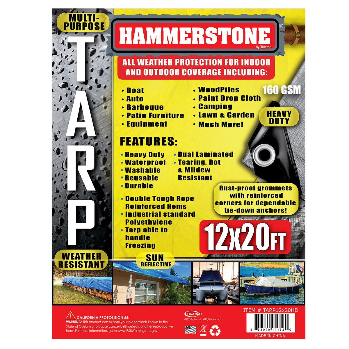 Silver heavy duty tarp 12x20 160 GSM polyethylene tarp
