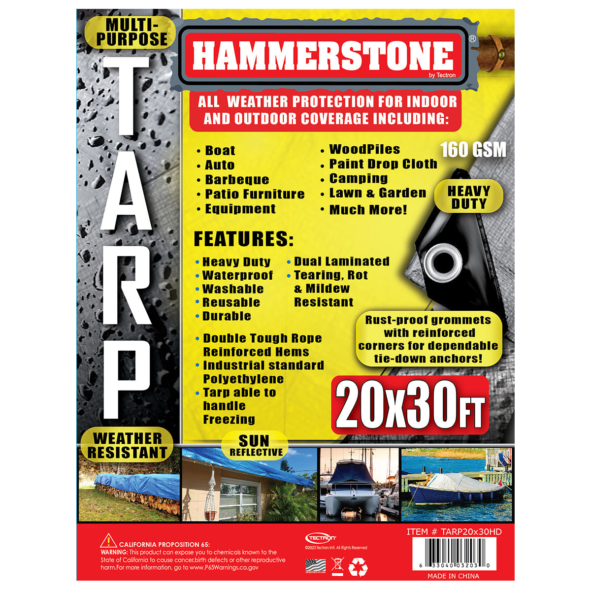 Silver heavy duty tarp 20x30 160 GSM polyethylene tarp
